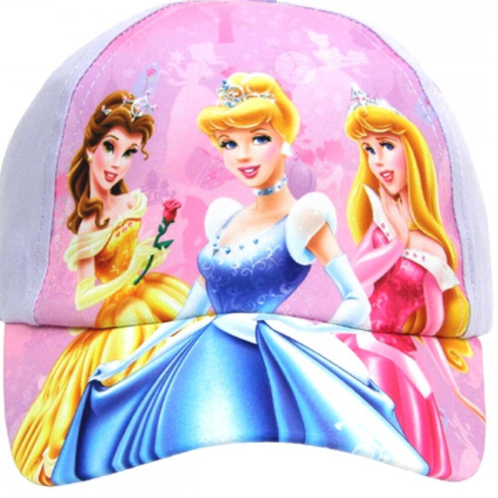 Disney Princess Cap Aurora Cinderella Belle Girls Hat - Purple